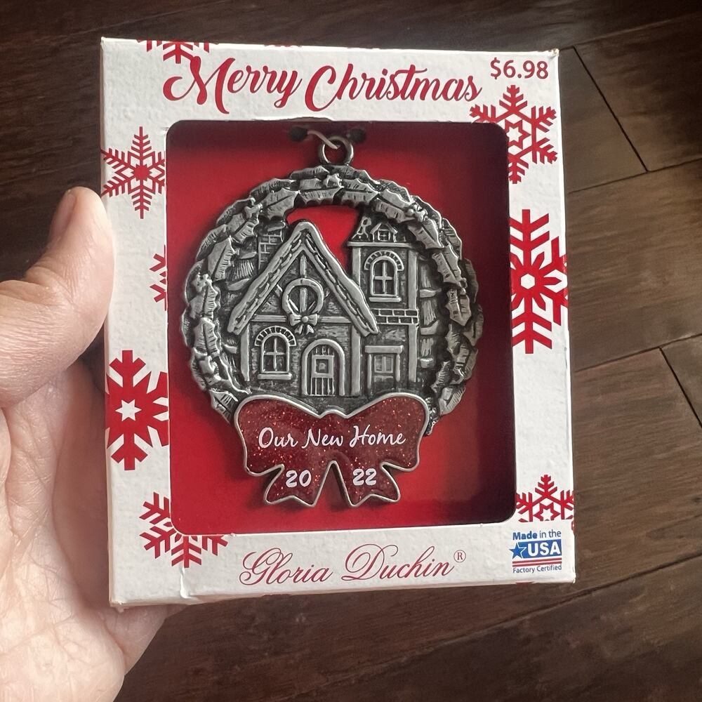 2022 “Our New Home" Christmas ornament by Gloria Duchin